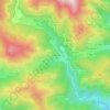 Mapa topográfico Blachère, altitude, relevo