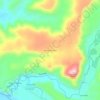 Mapa topográfico Lomas de Upeo, altitude, relevo