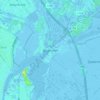 Mapa topográfico Spaarndam, altitude, relevo