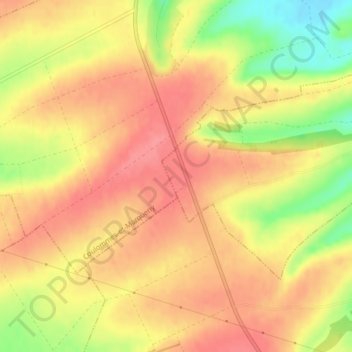Mapa topográfico Champ Bohan, altitude, relevo