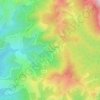 Mapa topográfico Saint-Cyprien, altitude, relevo