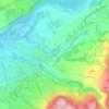 Mapa topográfico Refos, altitude, relevo