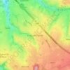Mapa topográfico Évegnée-Tignée, altitude, relevo