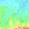 Mapa topográfico Les Auriols, altitude, relevo