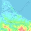 Mapa topográfico Namao, altitude, relevo
