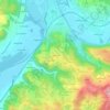 Mapa topográfico Lacépède, altitude, relevo