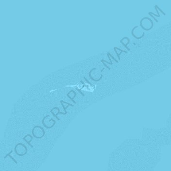 Mapa topográfico Cuaming, altitude, relevo