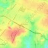Mapa topográfico Loma Encantada, altitude, relevo