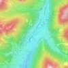 Mapa topográfico Potzach im Fasstal, altitude, relevo