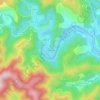 Mapa topográfico Drouillèdes, altitude, relevo