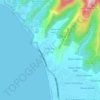 Mapa topográfico Desa Batu Layar, altitude, relevo