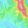Mapa topográfico Moscano, altitude, relevo