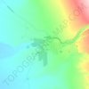 Mapa topográfico Toconao, altitude, relevo