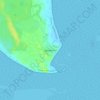 Mapa topográfico Sønderho, altitude, relevo