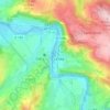 Mapa topográfico Le Bas du Vey, altitude, relevo