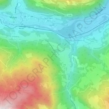 Mapa topográfico Wimml, altitude, relevo
