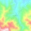 Mapa topográfico Pulau Beringin, altitude, relevo