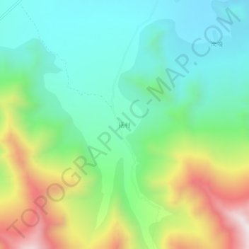 Mapa topográfico 括村, altitude, relevo