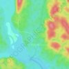 Mapa topográfico Comunidade Quilombola Cachoeira Porteira, altitude, relevo