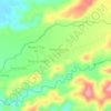 Mapa topográfico Tanjung Negara, altitude, relevo