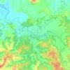 Mapa topográfico Pamagersari, altitude, relevo