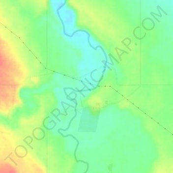 Mapa topográfico Jumping Pound, altitude, relevo