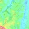 Mapa topográfico Amendeuix, altitude, relevo