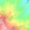 Mapa topográfico Pugliano, altitude, relevo