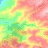 Mapa topográfico Vale de Gaios, altitude, relevo