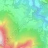 Mapa topográfico Cordéac, altitude, relevo