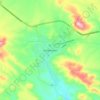 Mapa topográfico Sombrerete, altitude, relevo
