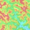 Mapa topográfico Urânia, altitude, relevo