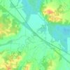 Mapa topográfico Pinson, altitude, relevo