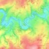 Mapa topográfico Le Pont à la Chatte, altitude, relevo
