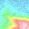 Mapa topográfico Malasag Hill, altitude, relevo