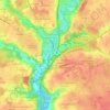 Mapa topográfico Vienne, altitude, relevo