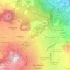 Mapa topográfico El Pedregal, altitude, relevo