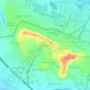 Mapa topográfico Kebomas, altitude, relevo