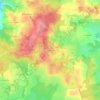 Mapa topográfico Chez Freret, altitude, relevo