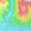 Mapa topográfico Calbinyà, altitude, relevo