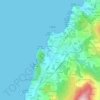 Mapa topográfico Loira, altitude, relevo