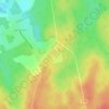 Mapa topográfico Bois Gérard Château, altitude, relevo