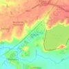 Mapa topográfico Draycote, altitude, relevo