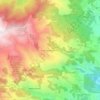 Mapa topográfico Chão das Aboboreiras, altitude, relevo
