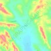 Mapa topográfico Huasna, altitude, relevo