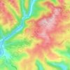 Mapa topográfico Billoux, altitude, relevo