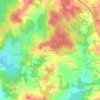 Mapa topográfico Les Rouveladas, altitude, relevo