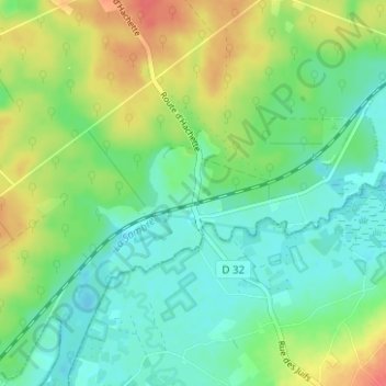 Mapa topográfico Hachette, altitude, relevo
