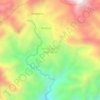 Mapa topográfico Santa Catarina Ixtahuacán, altitude, relevo