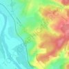Mapa topográfico La Chapelle Gond, altitude, relevo